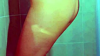 College Beauty Teases in Brazilian Thong Shower