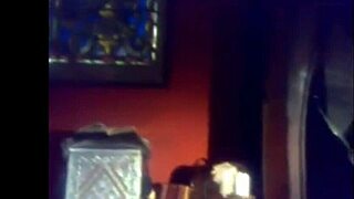 A strange softcore scene featuring a priest in an edited version