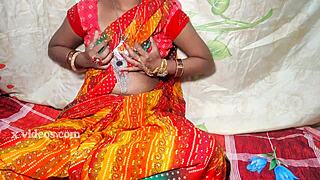 desi indian wife's special moment hindi voice