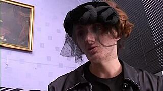 An old fancy woman indulges in fucking big dicks, taking them deep in her mouth and ass.