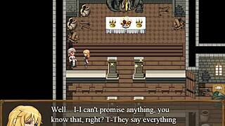 a claire plays claire's quest episode 38 in a narrative about pussy masturbation, big tits, boobs, lesbian kissing