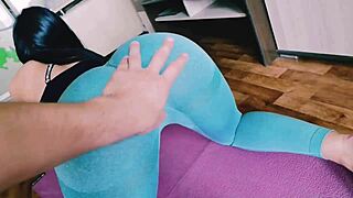 After the gym, I stuck my dick in her big ass