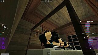 cute roblox emo chick GETS POUNDED HARD on bed part 1