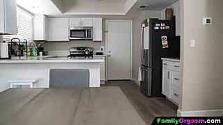 Step daughter blows stepdad eagerly