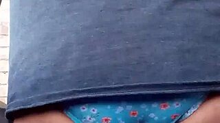 I really love wearing my wife's panties, it's so naughty 😈