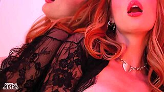 Big booby redhead can't resist oily fuckfest