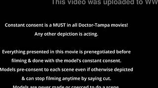 Nurse Lenna Lux Forces Mandatory Hitachi Orgasms on Patient Stefania Mafra with Vibrator and Gloves