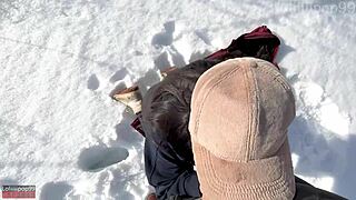 Asian Lululemon Fitness Girl POV Fucked In -20�C