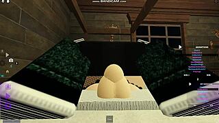 cute roblox emo chick GETS POUNDED HARD on bed part 1