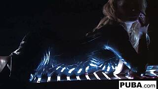 Sexy Blonde Shyla Stylez Smokes in Big Tits Fetish Solo!