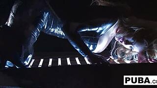 Sexy Blonde Shyla Stylez Smokes in Big Tits Fetish Solo!