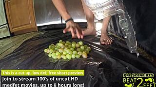 Raven Rogue Smashes Grapes, Getting Wet and Sticky?