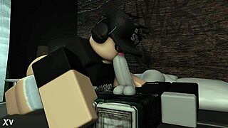 roblox girl couldnt sleep so she had some fun with his bfs cock while he was asleep