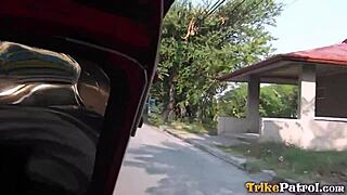 Trikepatrol hairy pussy pinay rides big foreign hammer cock