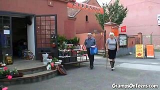 teen fucked by oldie in the woods