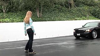 teen allison lane takes an internal cumshot after fucking this black dick