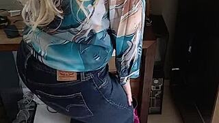 Beautiful tanned woman wearing bikini with tan lines