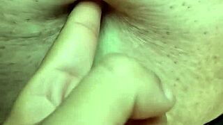 exploring a milf's navel during a relaxing massage session with amateurs