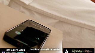 mommys boy - milf sophia west cheats with stepson while on call with husband - spanish subtitles