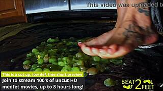 Raven Rogue Smashes Grapes, Getting Wet and Sticky?