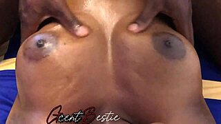 detailed erotic breast massage with moaning and passion