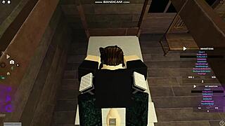 cute roblox emo chick GETS POUNDED HARD on bed part 1