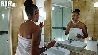 Horny young latina craves big cock filling her