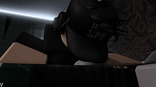 roblox girl couldnt sleep so she had some fun with his bfs cock while he was asleep