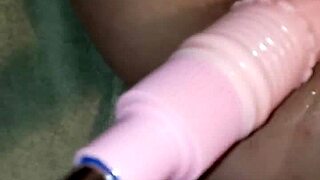 Sexysassy enjoys her sex machine intensely