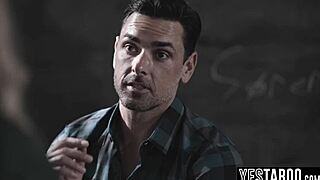 Petite blonde teen pounded by mature teacher after drama practice 😈