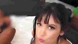 Watch Sayuri struggle with Big Jahman's huge cock in her tight pussy, backstage excitement!