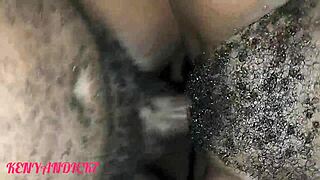 my hairy pussy gets raw fucked by monster cock, he cums deep inside