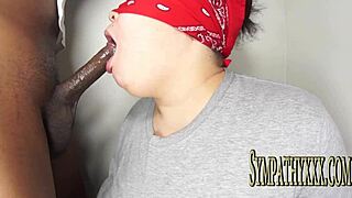 Bbw Gets Throat Fucked By Black Cock With Tons Of Cum