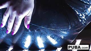 Sexy Blonde Shyla Stylez Smokes in Big Tits Fetish Solo!