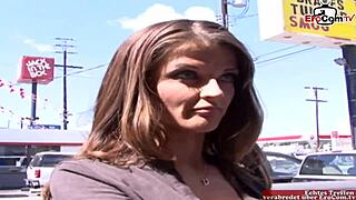 Busty Brunette Gets A Cumshot On Her Silicone Tits From The Bbc