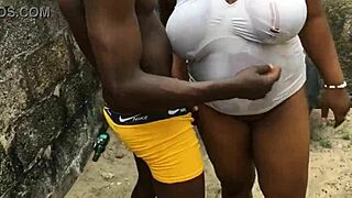 Outdoor sex with baddest bitch alpha