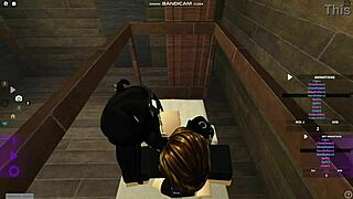 cute roblox emo chick GETS POUNDED HARD on bed part 1