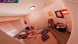 Caught Peeping Stepmom Lets You Masturbate with Her and Cum in Her Pussy