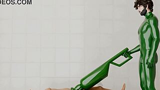 Guy Uses Rotating Machine On Another Guy