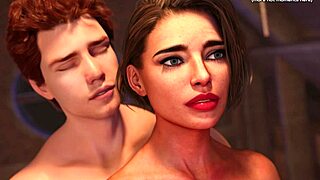 Posing with step mom for painting gone wrong in Santa County game part 7