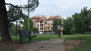 An old fancy woman indulges in fucking big dicks, taking them deep in her mouth and ass.