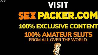 Skinny Ebony Latina Anal Fed Big Dick And Ass To Mouth Facial