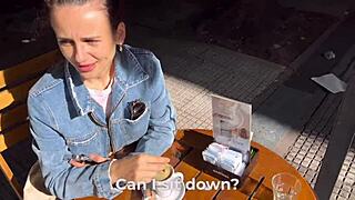 brazenly talked girl into anal sex and creampie