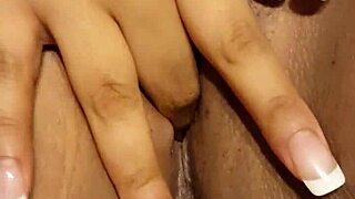 Horny BBW Latina Rubs Juicy Pussy with Chocolate Girl 😏