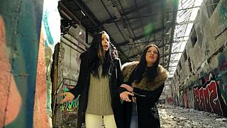 Julia Parker and Maria Gail risk unprotected ffm threesome with intense german passion.