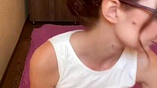 Hot girl plays with friends in the park