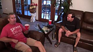 Passionate Stripper Licks Pussy Then Takes Anal