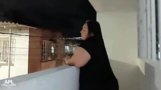 Hidden camera catches neighbor whore getting fucked hard