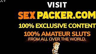 Skinny Ebony Latina Anal Fed Big Dick And Ass To Mouth Facial