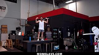 Hot Stepmom and Stepdaughter Get Their Membership to the Freeuse Gym - Momslave